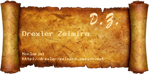 Drexler Zelmira névjegykártya